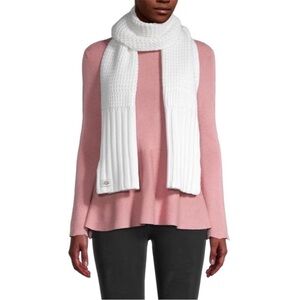 UGG Cream White Textured Knit Scarf NWT